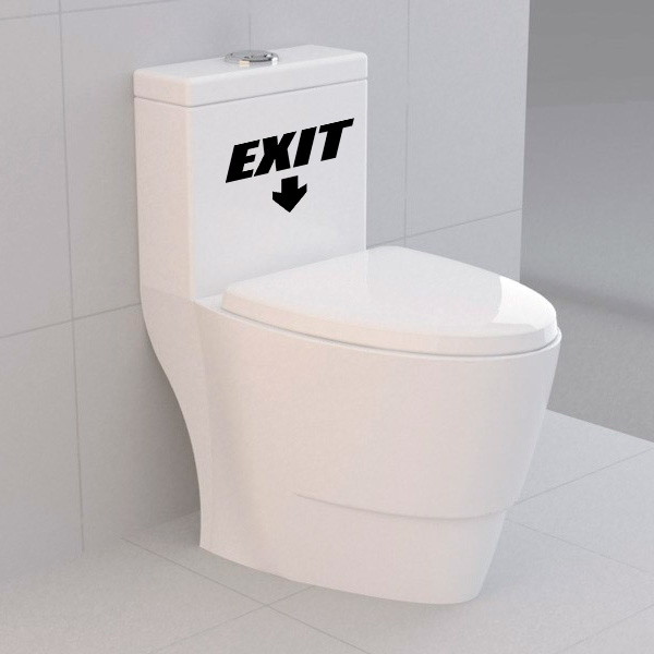 Adesivo para vaso sanitário Exit no Elo7 Paredes decoradas com adesivos (596385) Adesivo Desentupir Vaso Sanitario ~ Adesivo para vaso sanitário Exit no Elo7 Paredes decoradas com adesivos (596385)