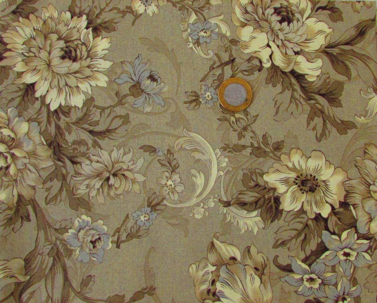 tecido japonês taupe no
