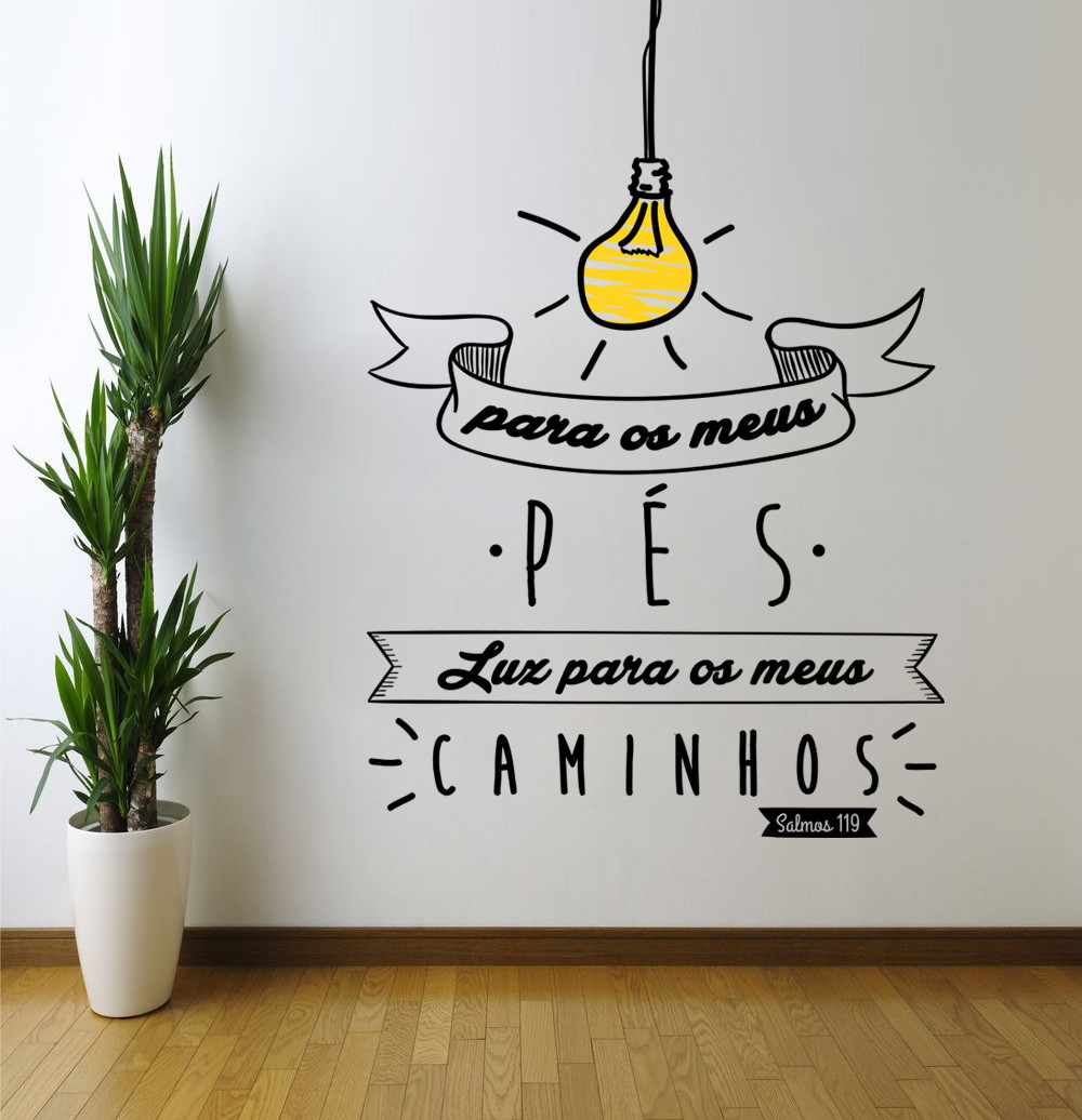 Adesivo Frases Salmos 119 Iloveart Decoraç u00e3o Criativa Elo7 Artesanato Reciclado De Natal ~ Adesivo Frases Salmos 119 Iloveart Decoraç u00e3o Criativa Elo7