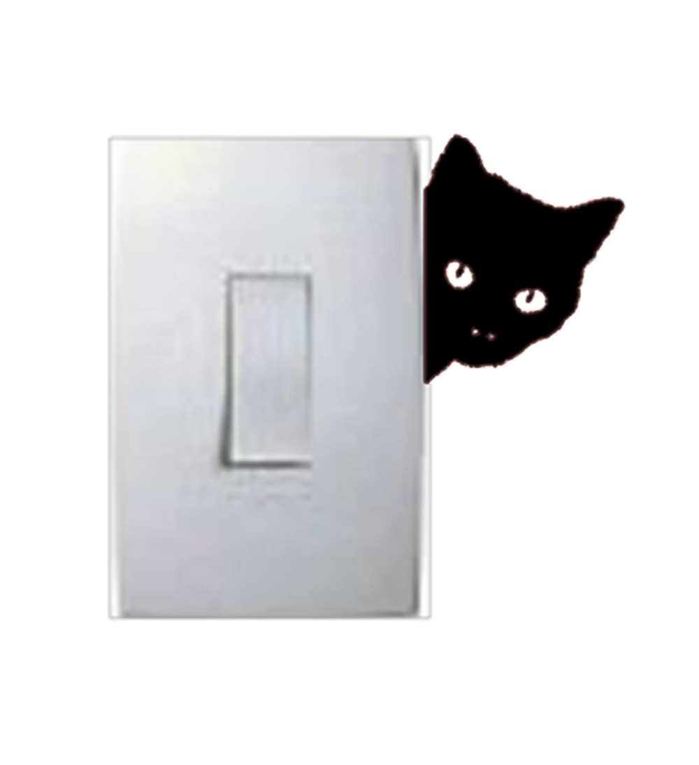 Adesivo Gato na lateral Roberta Favá Elo7 Adesivo De Parede Nuvens ~ Adesivo Gato na lateral Roberta Favá Elo7