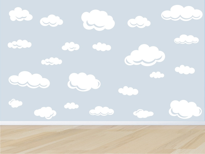 adesivo parede infantil nuvem nuvens m03 QuartinhoDecorado Elo7 Armario Modulado Quarto Casas Bahia ~ adesivo parede infantil nuvem nuvens m03 QuartinhoDecorado Elo7