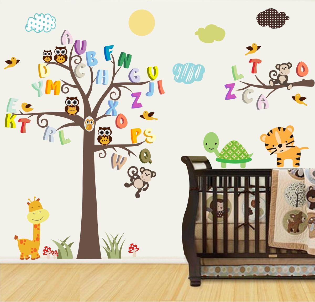 Adesivo Arvore Infantil mod 99 QuartinhoDecorado Elo7 Artesanato Mobile Infantil Passo A Passo ~ Adesivo Arvore Infantil mod 99 QuartinhoDecorado Elo7