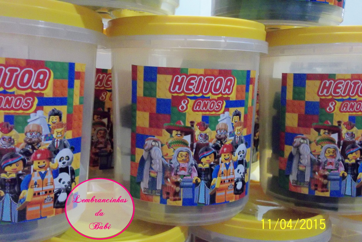 Balde Lego Meninas Blocos Montar