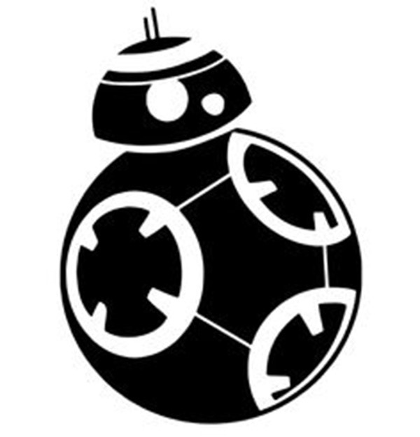 adesivo em vinil bb8 20cm altura no elo7 jota criações 63018d