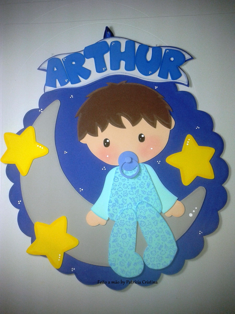 Placa Menino na Lua em E V A no Elo7 Feito a m u00e3o by Meninos Em Eva ~ Placa Menino na Lua em E V A no Elo7 Feito a m u00e3o by