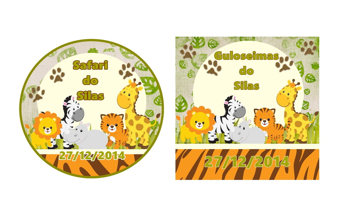 Adesivo 5 x 5cm Safári no Elo7 Vitoriarts (64A9D0) Adesivo Safari ~ Adesivo 5 x 5cm Safári no Elo7 Vitoriarts (64A9D0)