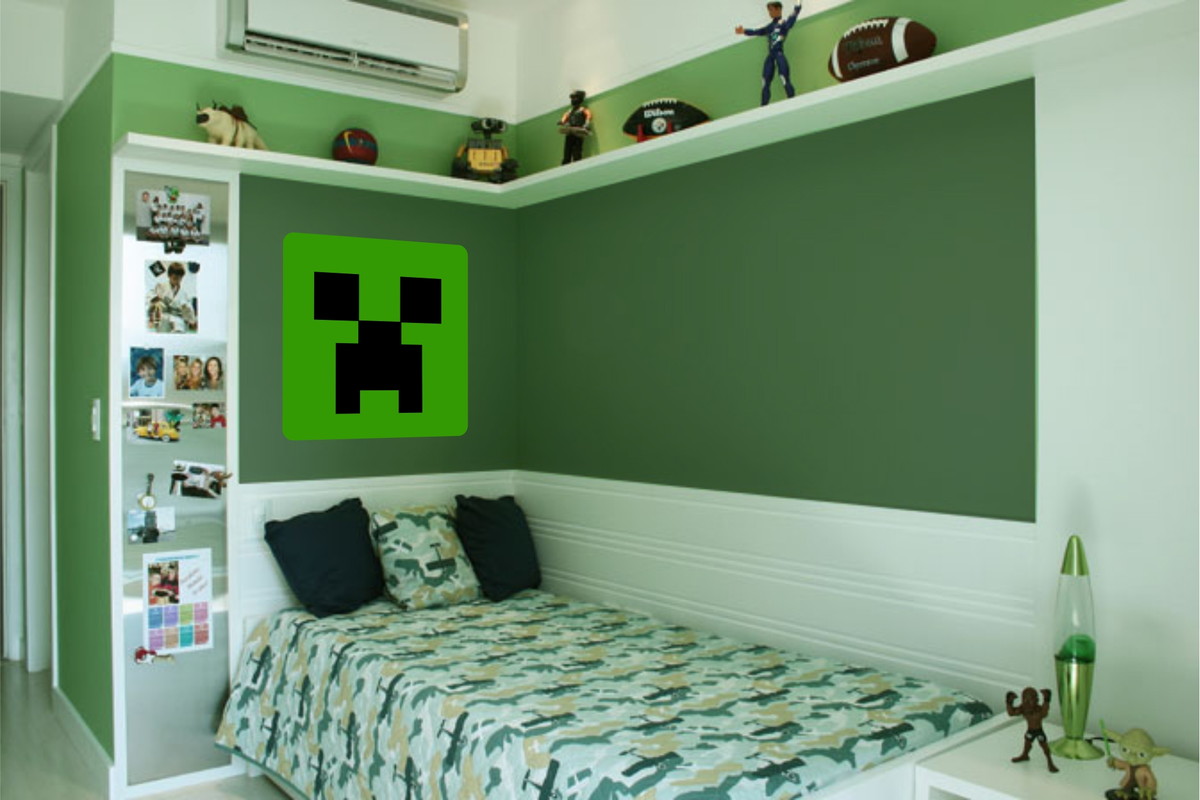 Adesivo Creeper Minecraft no Elo7 Letra7 (651CDD) Adesivo De Parede Minecraft ~ Adesivo Creeper Minecraft no Elo7 Letra7 (651CDD)
