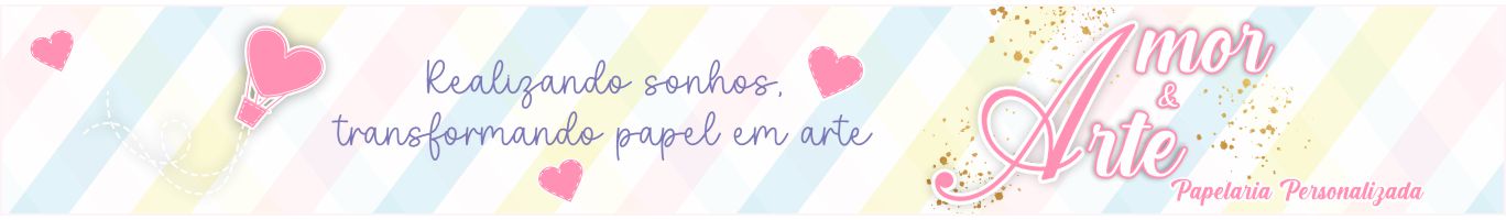 Amor e Arte papelaria Personalizada