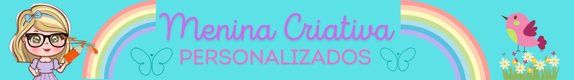 Menina criativa personalizando