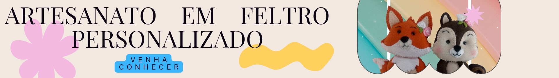 PÉ DE PANO ART, EM FELTRO