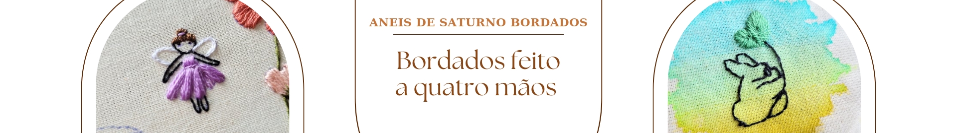 Anéis de Saturno Bordados