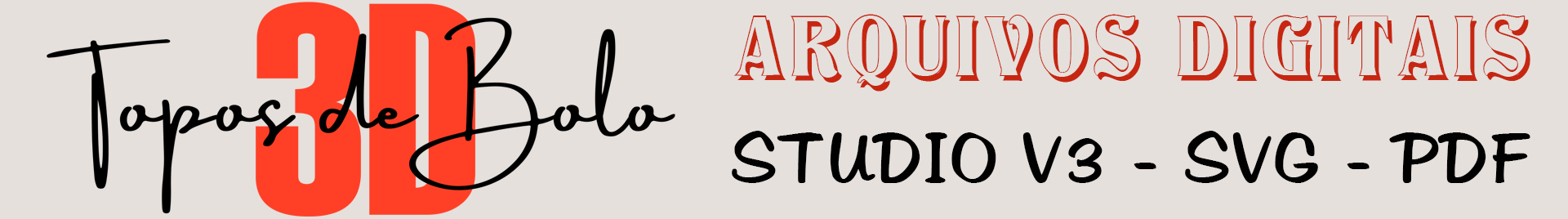 Topos de Bolo 3D Arte Digital