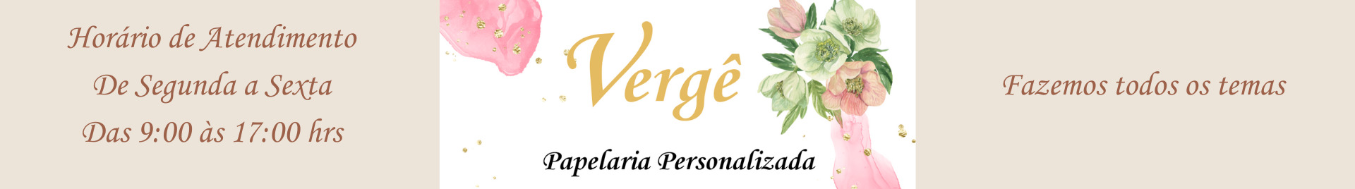 Vergê Papelaria Personalizada