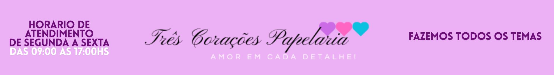 TRÊS CORAÇÕES PAPELARIA