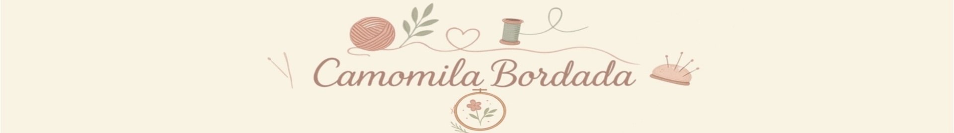 Camomila bordada