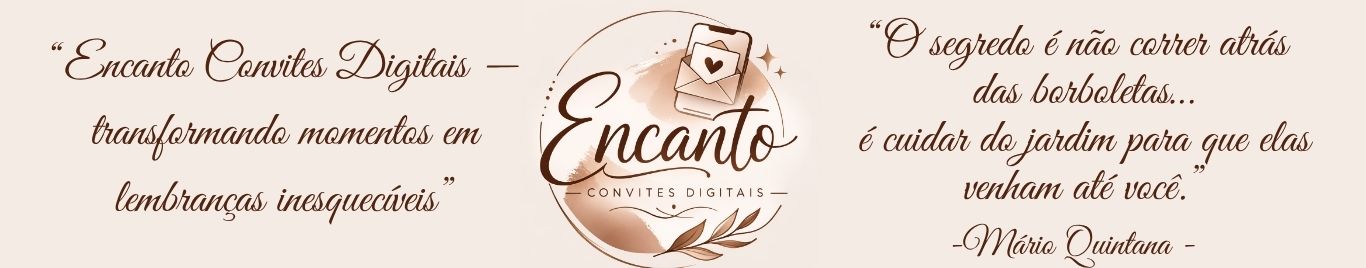 Encanto Convites Digitais Personalizados