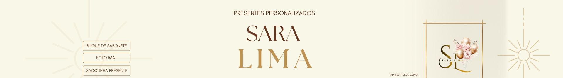 Presentes Personalizados Sara Lima