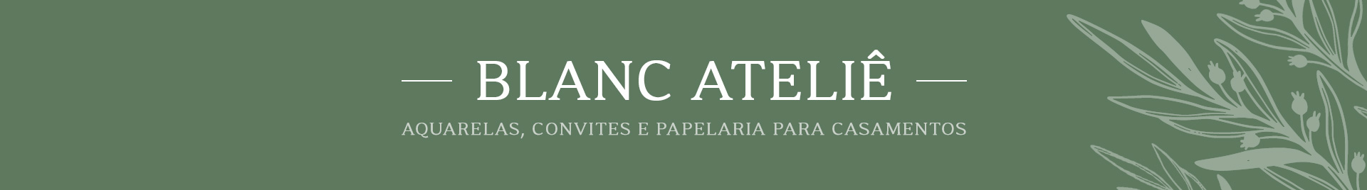 Blanc Ateliê: Aquarelas, Convites e Papelaria para Casamentos