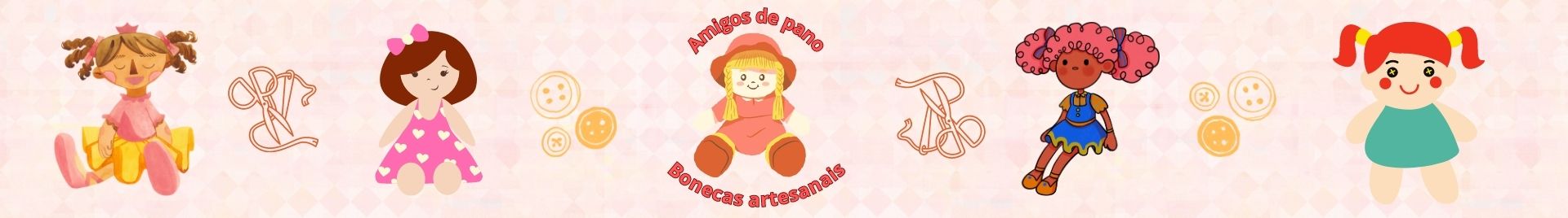 Amigos de pano - bonecas artesanais