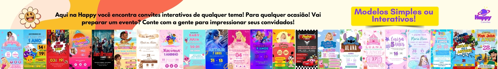 Happy - Convites Digitais
