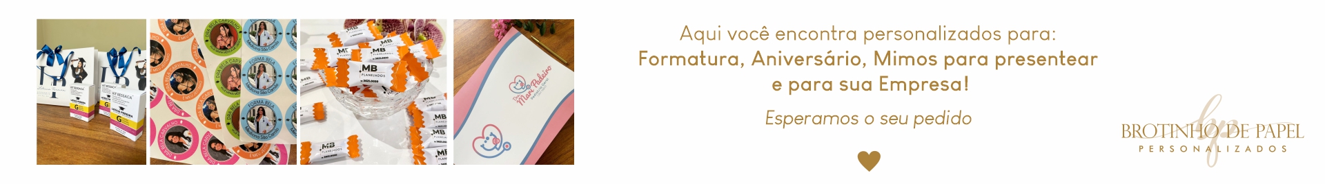 Brotinho de Papel Personalizados