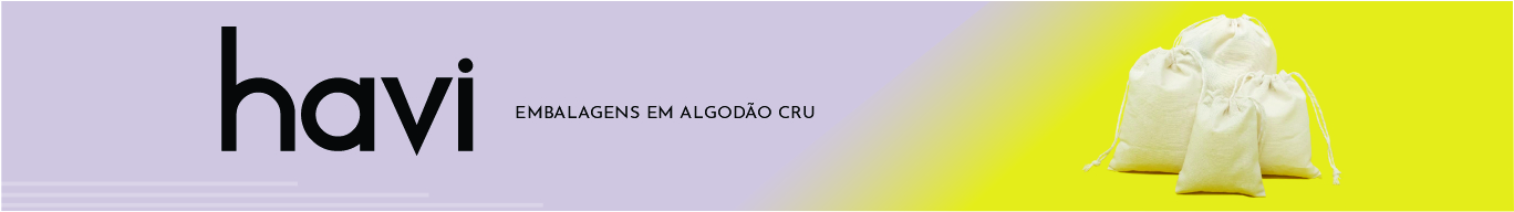HAVI I EMBALAGENS DE ALGODÃO CRU