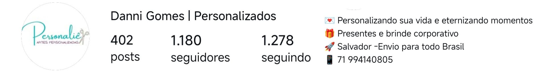 Personaliê - Danni GomesPersonalizados