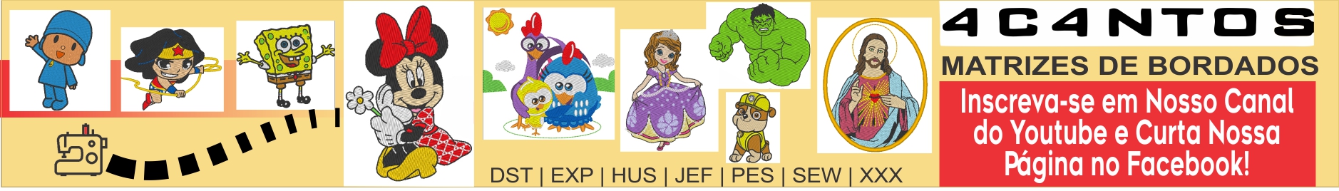 4 Cantos Bordados