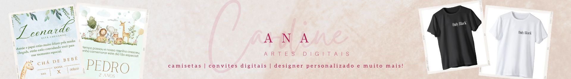 Ana artes digitais e personalizados