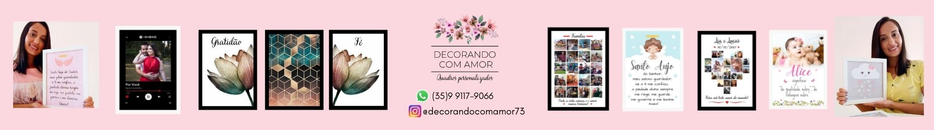 Decorando com Amor - Quadros Personalizados