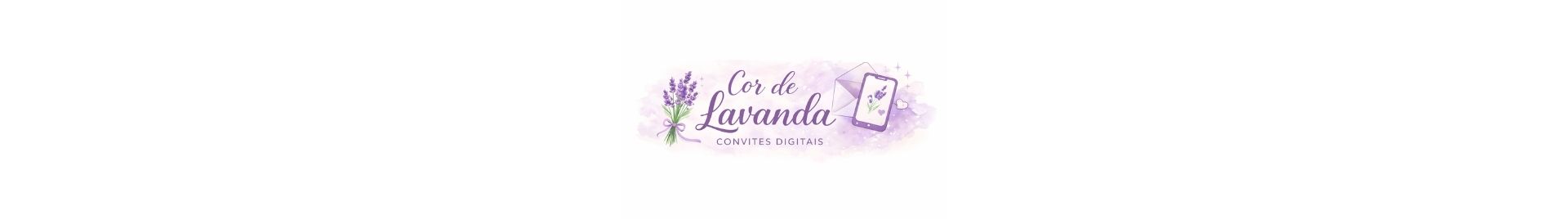 Cor de Lavanda - Convites Digitais Personalizados