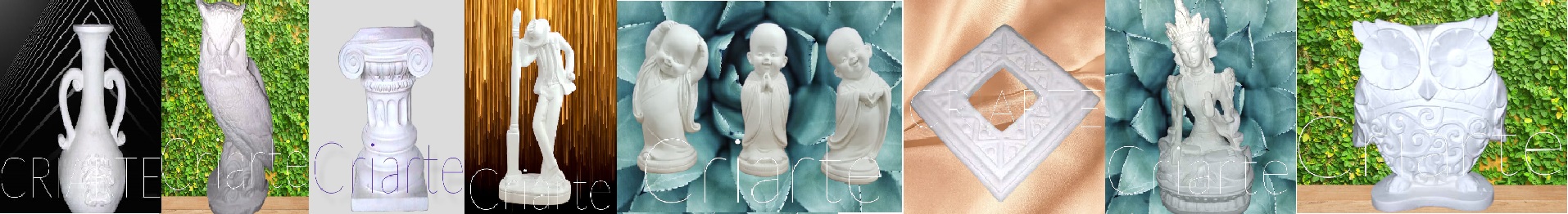 Imagens Criarte Gesso Cru