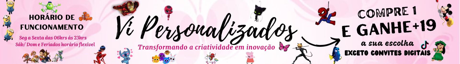 Vi Personalizados (COMPRE 1 E GANHE +19)