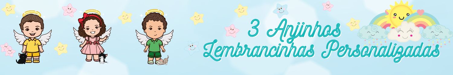 3 Anjinhos lembrancinhas Personalizada