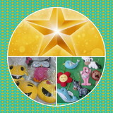 ESTRELA DOURADA Almofadas e chaveiros