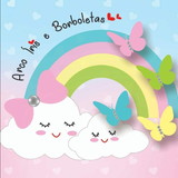  Crochê Arco iris e borboletas