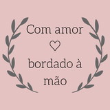 Com amor - bordado a mão