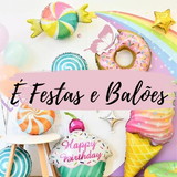 É FESTAS E BALÕES