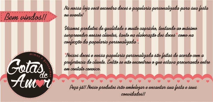 Gotas de Amor - mimos e guloseimas