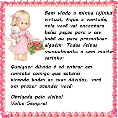 Anjinhos Baby Crochê Infantil.