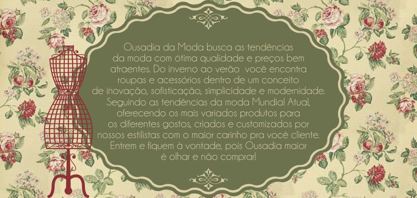 ousadia da moda