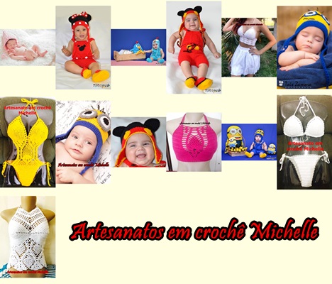 Artesanatos em crochê Michelle