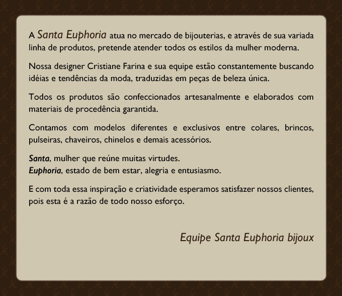 Santa Euphoria Bijoux