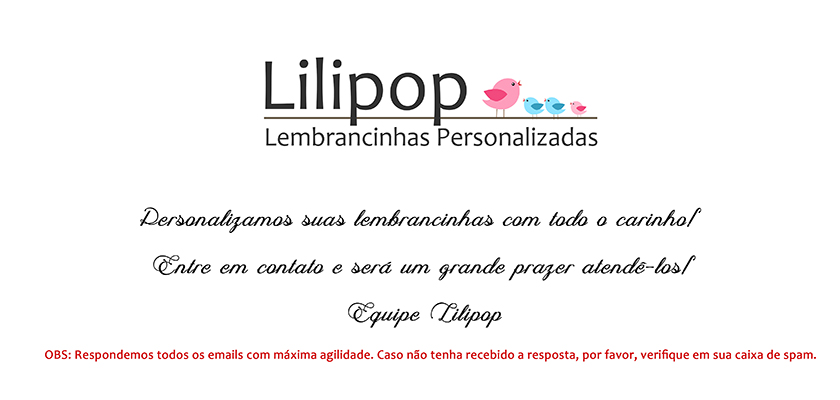 Lilipop Personalizados - Loja 2
