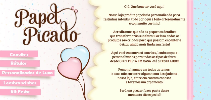 Papel Picado - Papelaria Personalizada