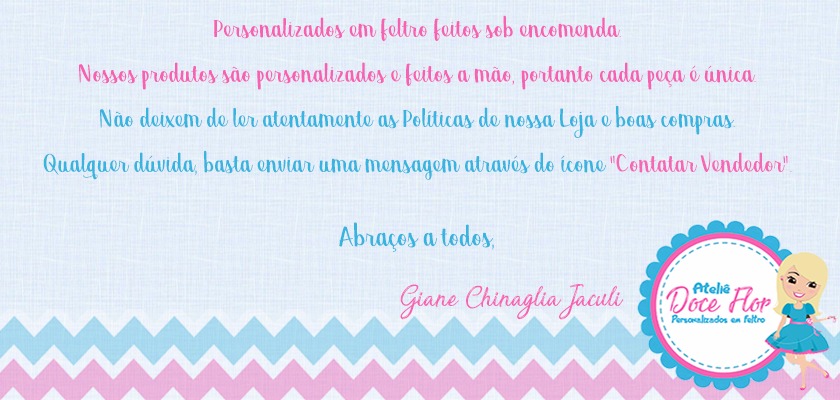 Ateliê Doce Flor Personalizados em Feltro