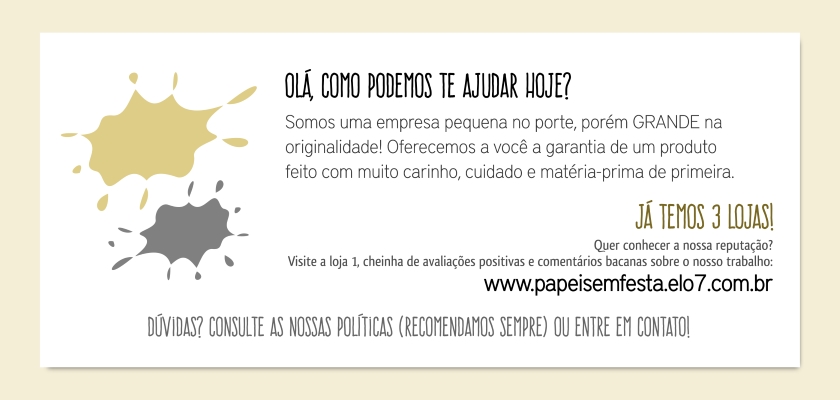 Papéis em Festa Black Tie