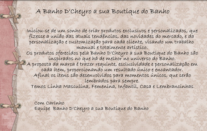 Banho DCheyro a sua Boutique do Banho