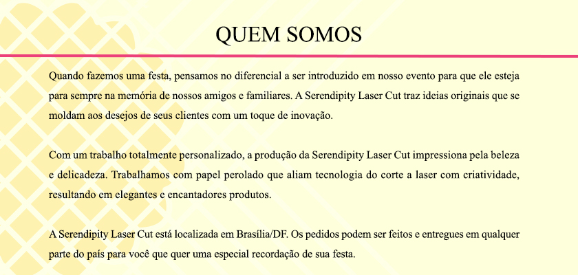 Serendipity Laser Cut