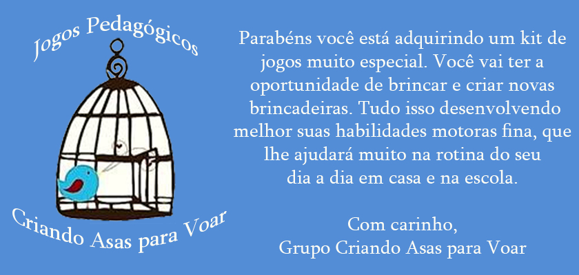 Jogos Pedagógicos Criando Asas Para Voar